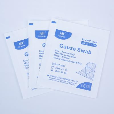TICARE® Cotton Gauze Swab 10cmx10cm Sterile