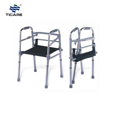 TC961L Lightweight Folding Walker With Seat - TICARE HEALTH