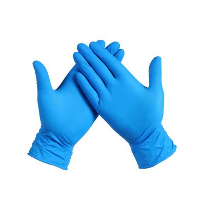 Small Medium Large Nitrile Exam Glove Powder-free 4 Mil, Blue, Custom Logo